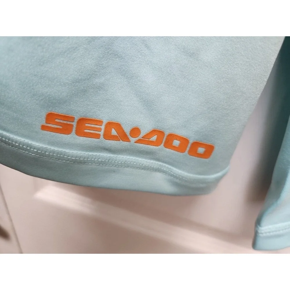 Sea Doo Women's Long‎ Sleeve Top Jacket Rash Guard MED Green UV Protection NEW